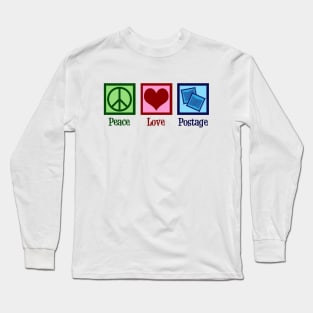 Peace Love Postage Stamps Long Sleeve T-Shirt